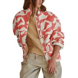 Jaqueta Feminina Hongsui Estampada Acolchoada, Acolchoada, Tamanho S