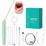 Kit De Remoção De Pedras Amígdalas Nvxigac 12 Em 1 Com Aspirador E Fio Dental
