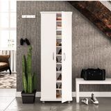Armário Multiuso 2 Portas 9 Prateleiras Jade Espresso Móveis