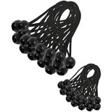 30 Peças Tensionador Elástico, Tensionador De Lona, Bungee Elástico, Tensionador Elástico Para Pavilhão, Lona, Camping, Tenda, Extensão De C