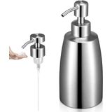 400ml Loção Distribuidor De Sabão Líquido + 304 Espuma De Aço Inoxidável Bomba De Sabão Sabão De Sabão Gel Gel Shampoo Liquid Tableware Banh