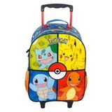 Mochila Infantil Pokémon Personagem Mala Escolar Com Rodinha
