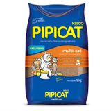 Areia Higiênica Pipicat Multicat para Gatos - 12kg