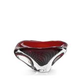 Centro De Mesa Em Cristal Murano Vermelho São Marcos 22,5cm