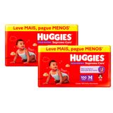 Kit 2 Fralda Roupinha Huggies Supreme Care Tamanho M 100 Unidades Descartáveis Cada
