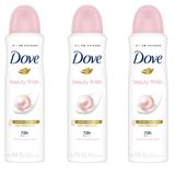 Kit 3 Desodorante Antitranspirante Aerosol Dove Beauty Finish 150ml