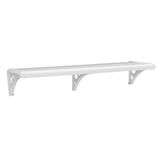 Prateleira Plástica Astra Multiuso Com Suporte 40x20x2,5cm