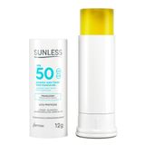 Protetor Solar Sunless Stick Fps 50 Translúcido 12g