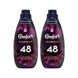 Kit 2 Amaciante Concentrado Comfort 48 Segredos 1l