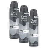 Kit 3 Desodorante Antitranspirante Aerossol Dove Sem Perfume 150ml