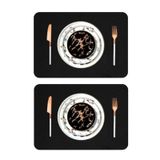 Kit 12 Peças Jogo Americano Mesa Posta Sousplat Retangular