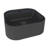 Cuba Para Banheiro Em Mármore Sintético 31,2x32,7cm Duna Cozimax Preto