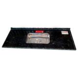 Pia De Cozinha Granito Ubatuba 160cm Standard Cuba Simples L.a. Pias E Granitos Verde Ubatuba