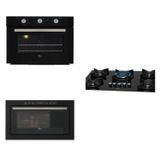 Conjunto Forno 50l 220v , Micro-ondas 25l 220v , Cooktop 5b Tc Linha Infinity Preto