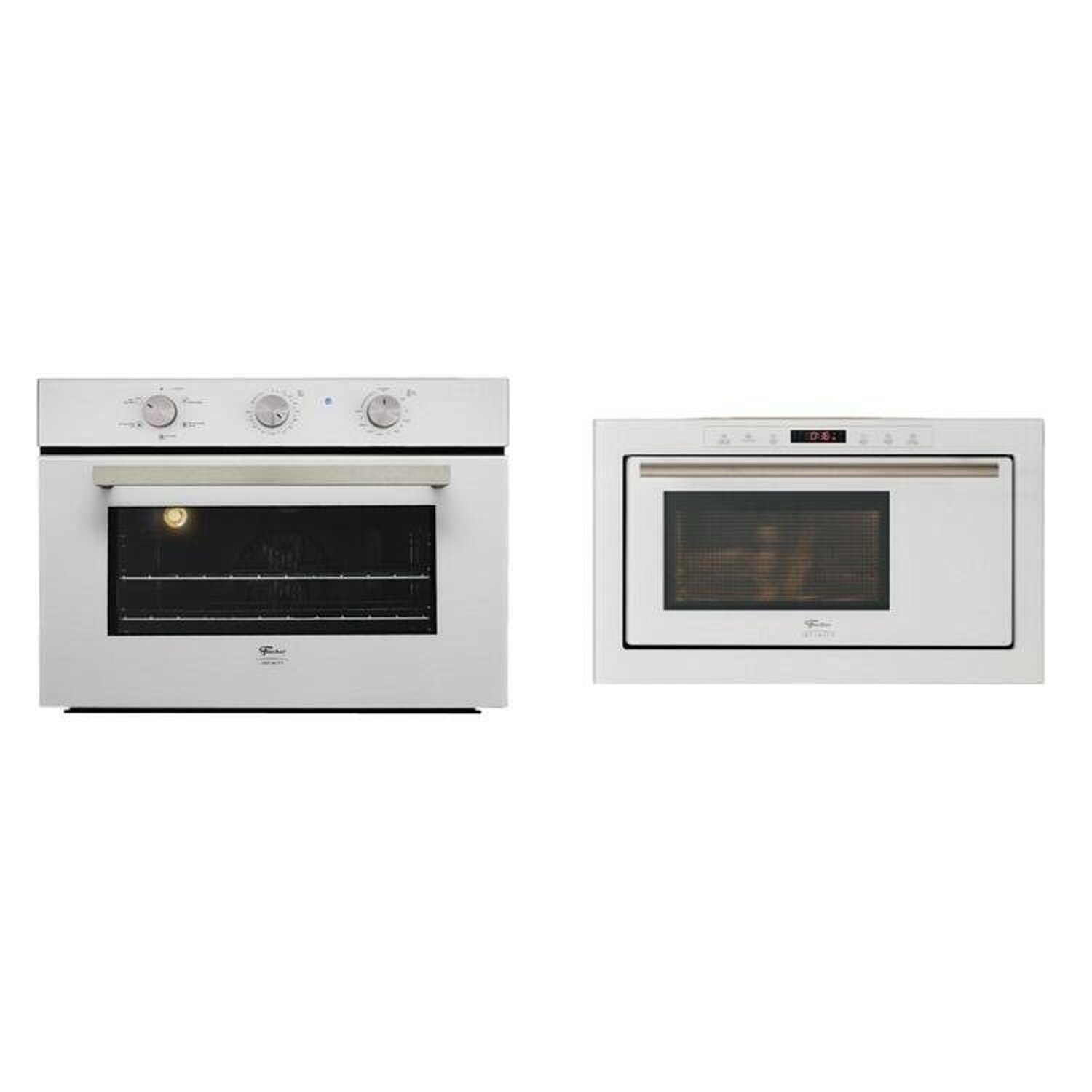 Conjunto Forno 50l 220v , Micro-ondas 25l 220v Linha Infinity Branco