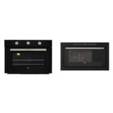 Conjunto Forno 50l 220v , Micro-ondas 25l 220v Linha Infinity Preto