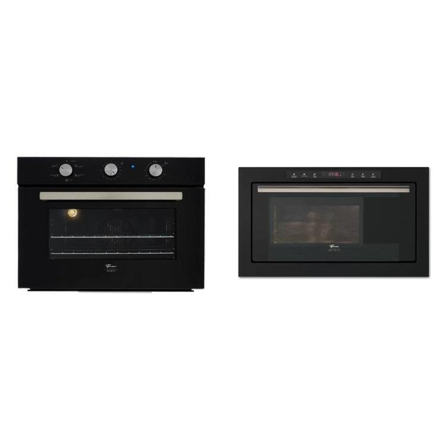 Conjunto Forno 50l 220v , Micro-ondas 25l 220v Linha Infinity Preto