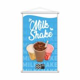 Banner Milk Shake Bebida Gelada Sorveteria Preço 80x50cm