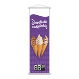 Banner Sorvete De Casquinha Sorveteria Preço 100x30cm