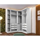 Closet Modulado Safira 009 Clic Moveis Branco