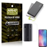 Kit Powerbank 10K Tipo C Xiaomi Mi 9 SE Capa + Película Vidro + Powerbank 10000 mAh - Armyshield