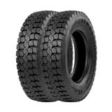 Jogo 2 Pneus Itaro Aro 17.5 ITR01T 215/75R17.5 135/133J 16 Lonas - Tração / Borrachudo
