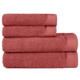 Jogo De Toalha Banhão 4 Peças Eleganz Lmpeter Terracota