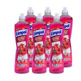 Kit Com 6 Unds Detergente Limpol Gel Cereja E Hibisco 400g