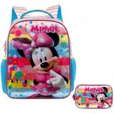 Kit Mochila Infantil Minnie Attitude Costa G Estojo 100 Pens
