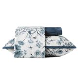 Jogo Cama Solteiro 3 Pcs Malha Algodão Fio Penteado