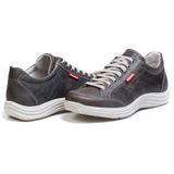 Sapatênis Casual Conforto Couro Cinza 3001 - Rt3001mstgrf