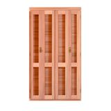 Porta de Madeira Veneziana 216cmx160cmx14cm PE541 Esel Natural