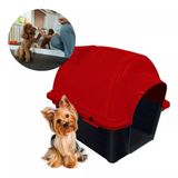 Casinha Pet Cachorro Gatos Raças Pequenas Iglu N1 Vermelha
