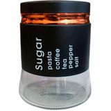 Frasco Pote Sugar De Vidro Porta Mantimentos Tampa Hermético