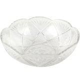 Saladeira Redonda Tigela Bowl Vidro Transparente 23,5cm 2,5l