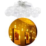 Pisca Cordão Varal Decorativo 12 Lâmpadas Com Led Amarelo 3m