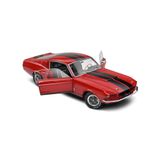 Miniatura Mustang Shelby Gt500 1967 1:18 Solido Vermelho