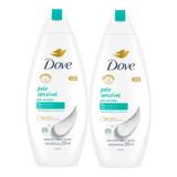 Kit 2 Sabonete Líquido Dove Pele Sensível 250ml