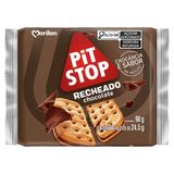 Biscoito Marilan Pit Stop Recheado Chocolate 98g - Embalagem Com 42 Unidades