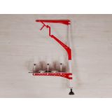 Porta Fio 03 Cones Para Overlock Ss-ncc3-v Vermelho Com Guia - Sun Special