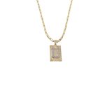 Cordão 60cm Masculino Feminino Pingente Letra G Banhado Ouro