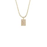 Cordão 60cm Masculino Feminino Pingente Letra Y Banhado Ouro
