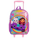 Mochila De Rodinhas Escolar A Casa Mágica De Gabby Rainbows