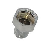 Bucha Reversão Latão Cromado Rosca Macho 1/2&#39;&#39; X Fêmea 3/4&#39;&#39;