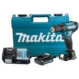 Parafusadeira Furadeira 10mm Sem Fio 12v Com 2 Baterias Carregador Maleta Df333dwye Makita