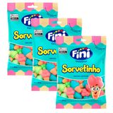 Kit 3 Bala De Gelatina Fini Sorvetinho Sabores Sortidos 90g