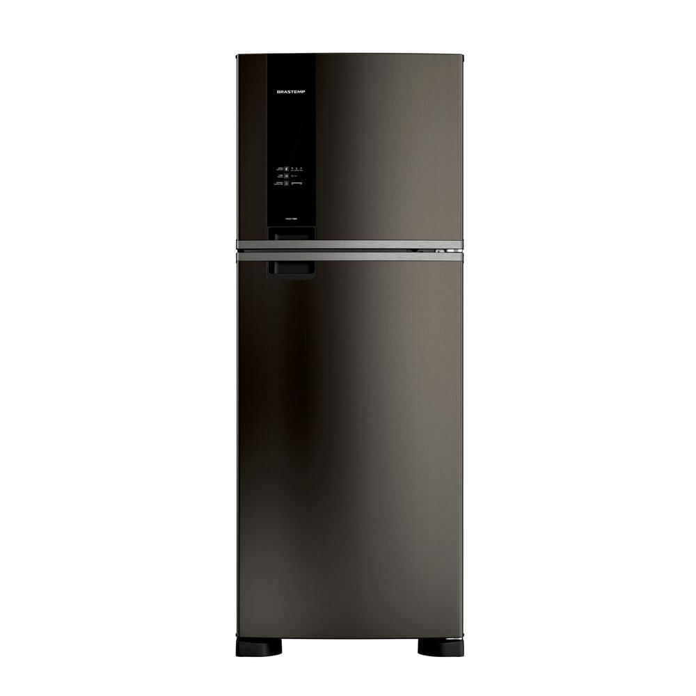 Geladeira Duplex Frost Free 461 Litros A+++ Cor Black Inox Com Tecnologia Turbo Control E Fresh Box - Brm56fe 220v