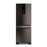 Geladeira Brastemp 447 Litros Frost Free Inverse com Smart Flow e Fresh Box Black Inox BRE57FE - 220V