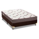 Conjunto Box-ColchãoOrtobom D28 Light+Cama Casal 138