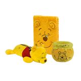 Kit Pelúcia Ursinho Pooh Disney Caderno Estojo E Organizador Material Escolar Escritório Volta Aulas